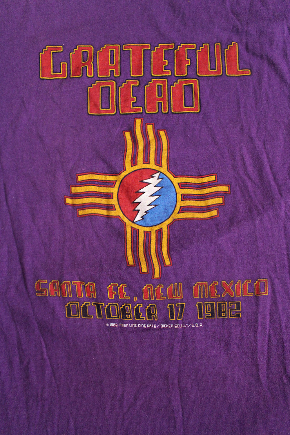 Vintage 80&#39;s Grateful Dead Santa Fe, NM T-Shirt