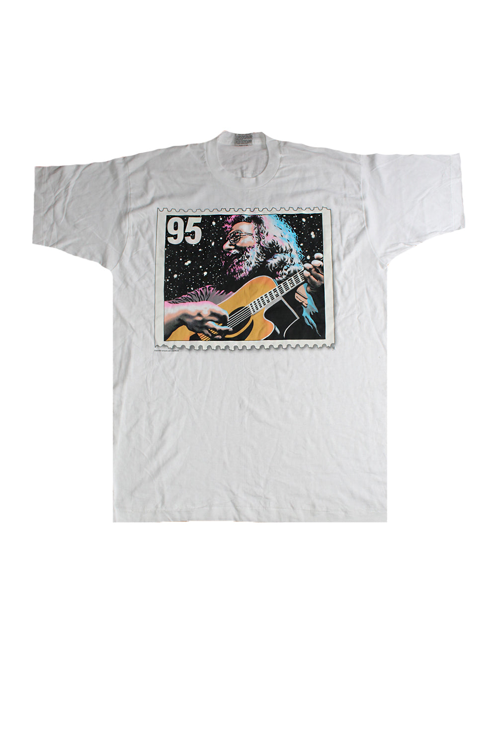 Vintage Deadstock 90&#39;s Jerry Garcia Estate Stamp T-shirt