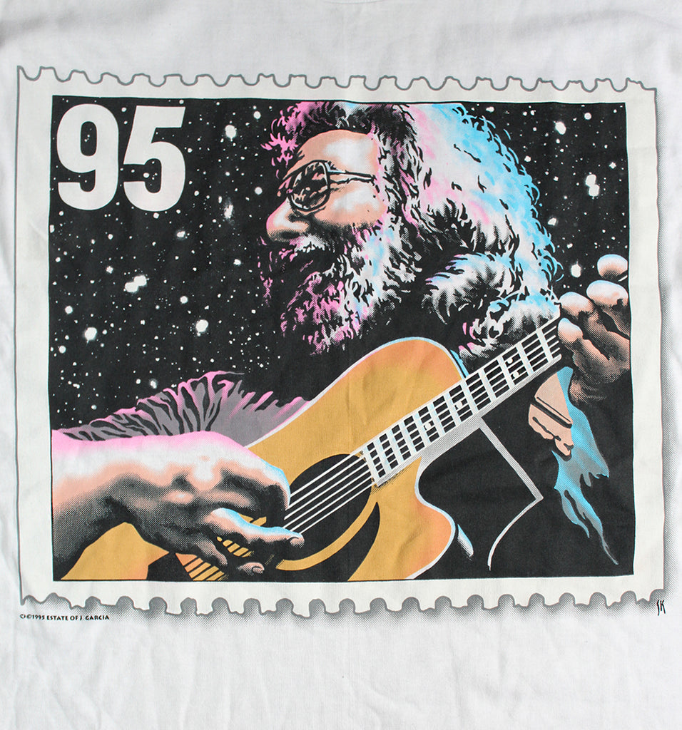 Vintage Deadstock 90's Jerry Garcia Estate Stamp T-shirt