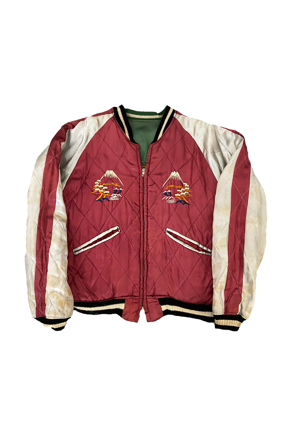 Vintage 50's Souvenir Satin Sukajan Tiger Jacket – Afterlife Boutique