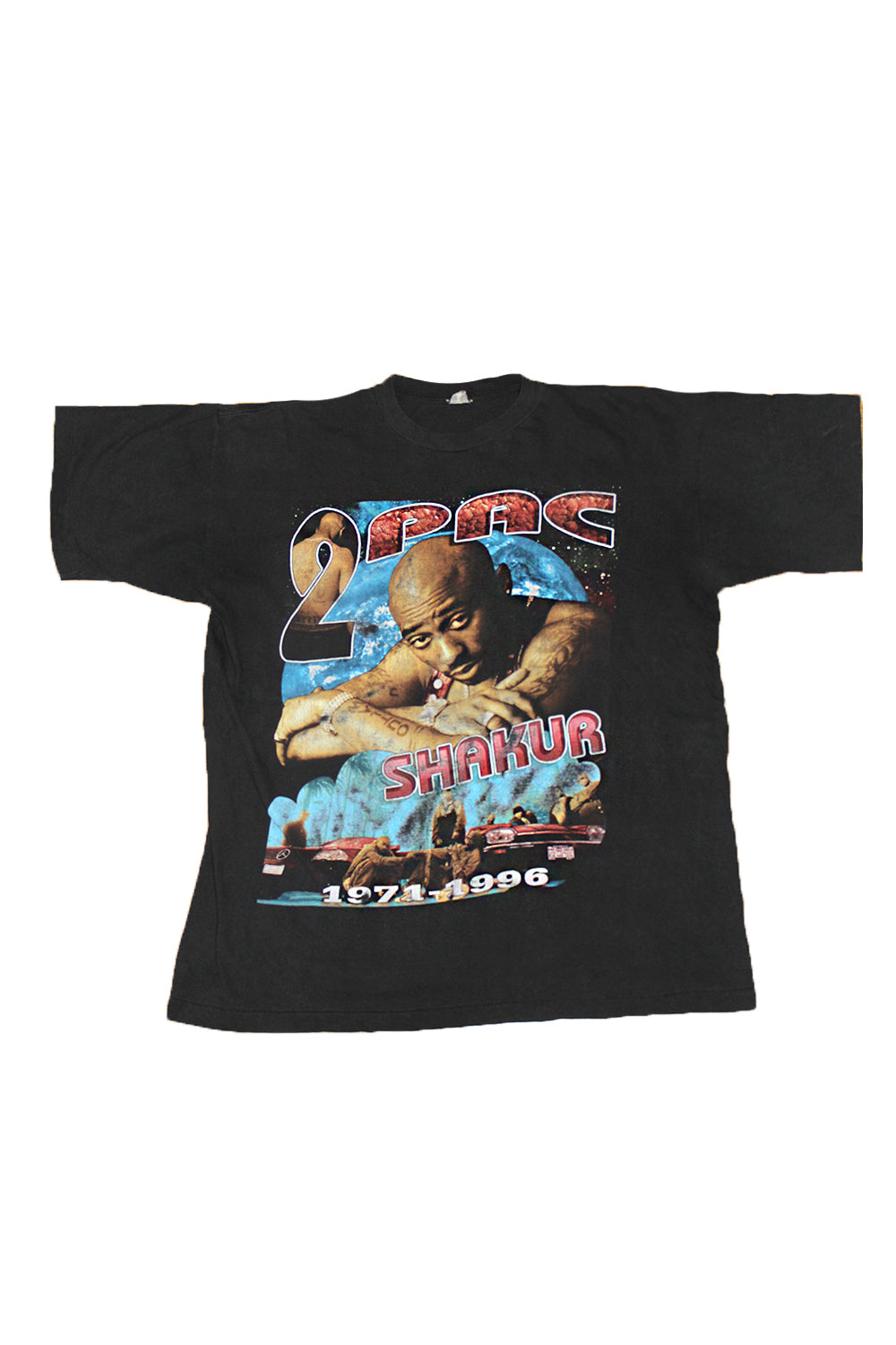 Vintage 90&#39;s Tupac Rap T-Shirt &quot;Life Goes On&quot; 2pac ///SOLD///