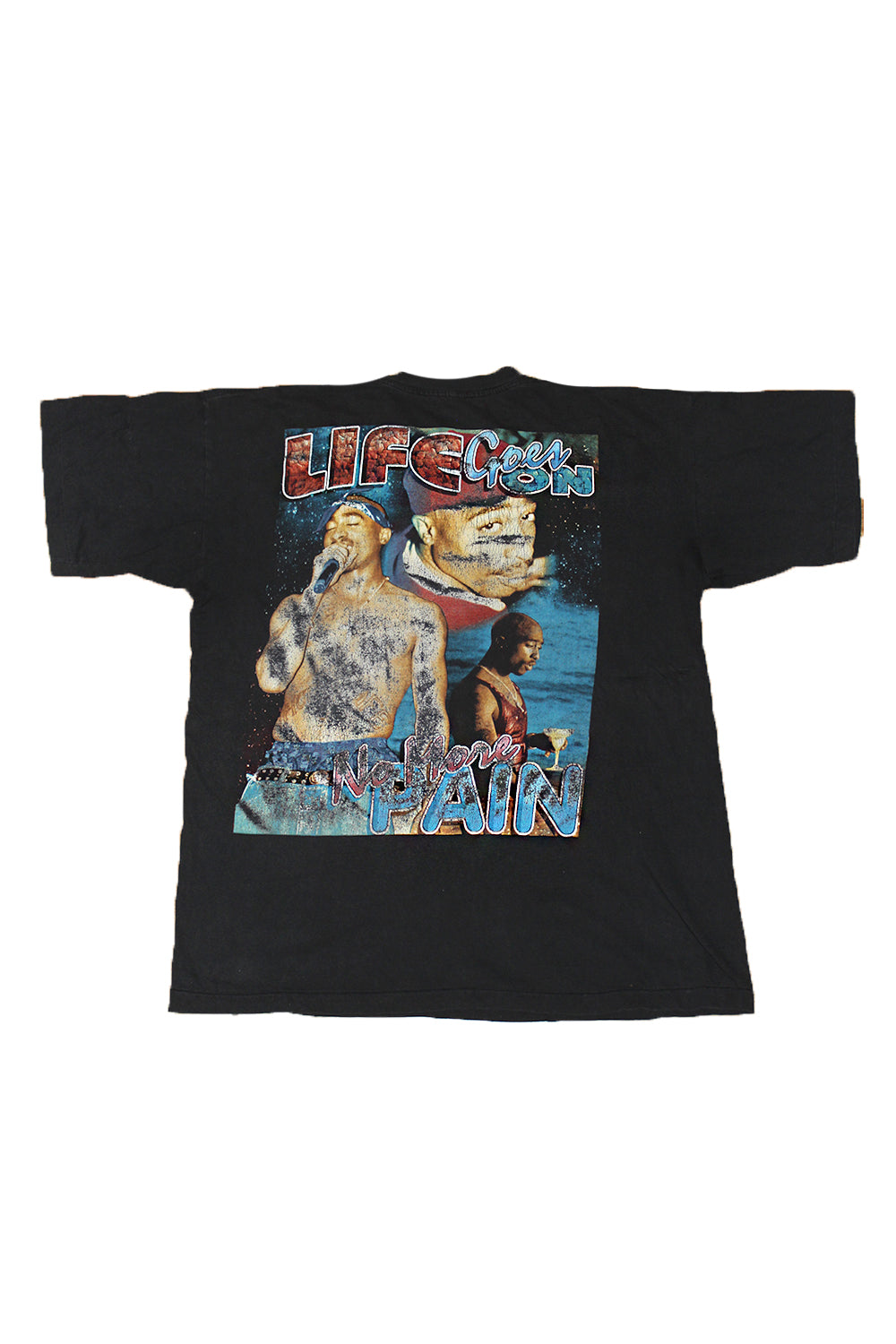 Vintage 90&#39;s Tupac Rap T-Shirt &quot;Life Goes On&quot; 2pac ///SOLD///