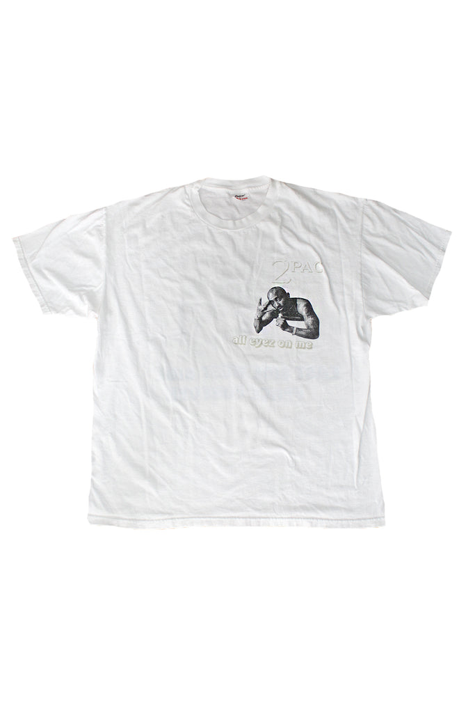 Vintage 90's Rare Tupac All Eyez On Me East Coast West Coast Peace T-shirt ///SOLD///