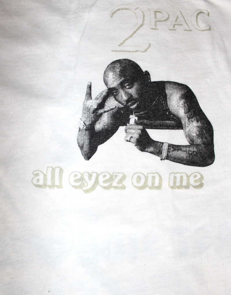 Vintage 90's Rare Tupac All Eyez On Me East Coast West Coast Peace T-shirt ///SOLD///