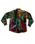 Vintage 90's Gianni Versace Velvet Silk Shirt