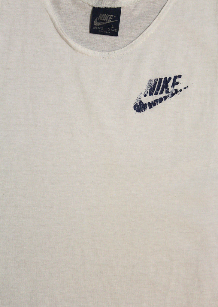 Vintage 1980's Nike White Tank