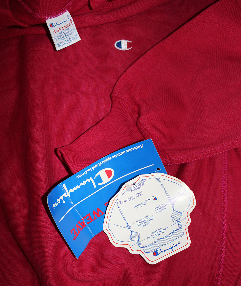 Vintage 90&#39;s Deadstock Champion Reverse Weave Wine