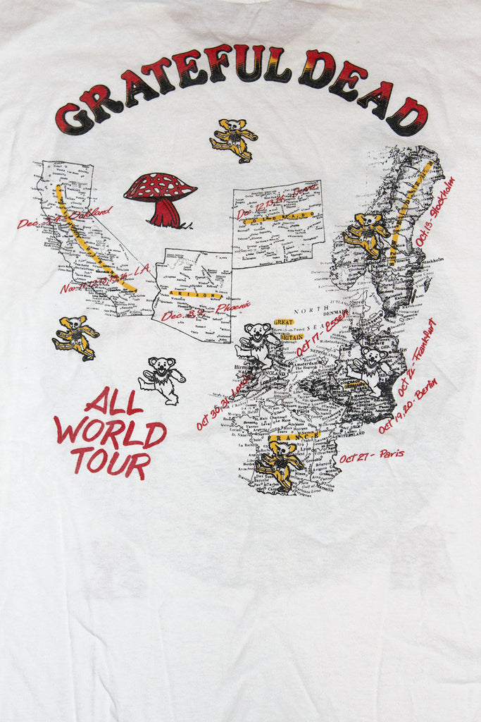 Vintage 90's Grateful Dead World Tour T-Shirt