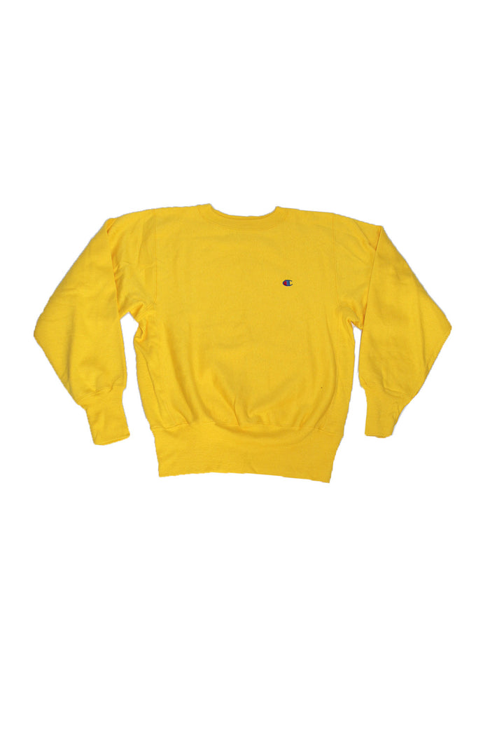 Vintage 90's Deadstock Champion Reverse Weave Sunflower Yellow